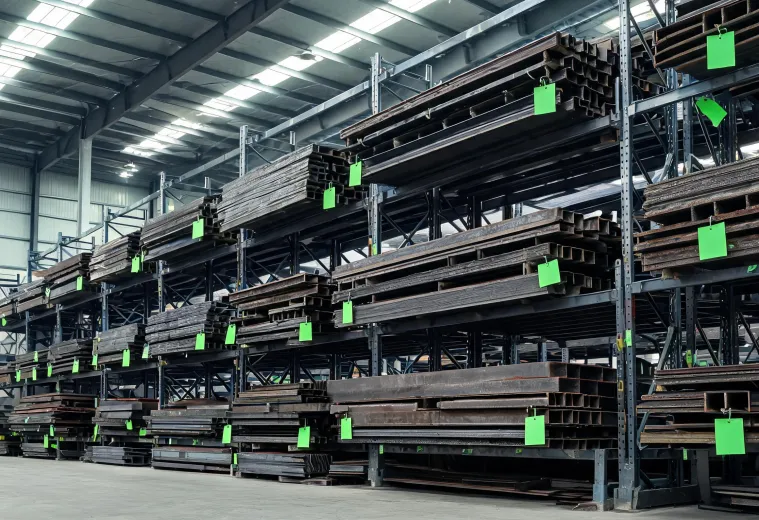 Carbon and structural steel plate with beam stock