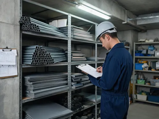 Plant maintenance steel stock